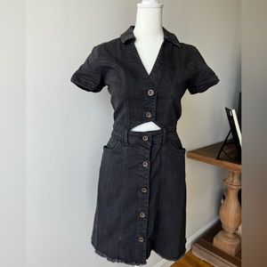 Zara gray denim dress